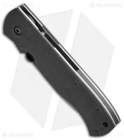 Rare Benchmade 970SBT Emerson CQC7 Liner Lock Knife (3.25" Black Serr) -Benchmade Shop Benchmade Rare Emerson CQC7 LL Black Serr 970SBT BHQ 35740 jr spine