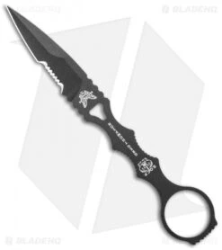 Benchmade SOCP Knife W/ Trainer Blade 178SBK-COMBO Black Sheath (3.22" Serr) -Benchmade Shop Benchmade SOCP Knife Trainer Black Sheath Serr 178SBK COMBO BHQ 19609 jr knife