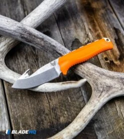 Benchmade Steep Country Knife W/ Gut Hook Orange (3.5" Stonewash) 15009-ORG -Benchmade Shop Benchmade Steep Country Knife w Gut Hook Orange Stonewash 15009 ORG BHQ 24208 kp antlers web