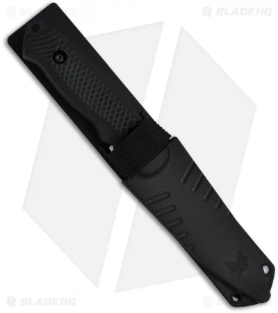 Benchmade Nim Cub II Knife 147SBK Drop Point Fixed Blade (3.5" Black Serr) 4 Benchmade Nim Cub II Knife 147SBK Drop Point Fixed Blade (3.5" Black Serr) - Image 2
