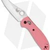 Benchmade Mini Griptilian AXIS Lock Knife Pink (2.91" Satin) 555HG-PNK -Benchmade Shop benchmade 555hg pink mini griptilian