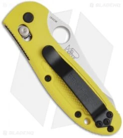 Benchmade Mini Griptilian AXIS Lock Knife Yellow (2.91" Satin) 555HG-YEL -Benchmade Shop benchmade 555hg yellow mini griptilian back