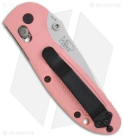 Benchmade Mini Griptilian AXIS Lock Knife Pink (2.91" Satin Serr) 556S-PNK-154CM -Benchmade Shop benchmade 556 pnk mini griptilian back