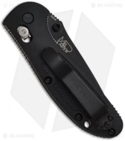 Benchmade Mini Griptilian AXIS Lock Knife (2.91" Black) 556BK-S30V -Benchmade Shop benchmade 556bk mini griptilian mdp back