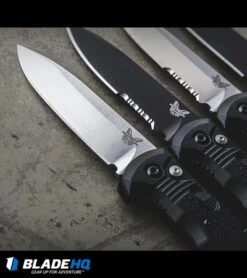 Benchmade 4400 Casbah Automatic Knife Black Grivory (3.4" Satin) -Benchmade Shop benchmade casbah variety sw black plain serr dl 1