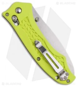 Benchmade Bullhead Axis Lock Knife Yellow (3.45" Satin) 111H2O-YEL -Benchmade Shop benchmade dive knife 111h2o yel back