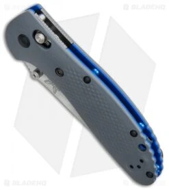 Benchmade Griptilian AXIS Lock Knife Gray/Blue G-10 (3.45" Satin) 551-1 -Benchmade Shop benchmade griptilian 551 1 BHQ 33455 jr spine
