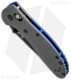Benchmade Griptilian AXIS Lock Knife Gray/Blue G-10 (3.45" Black) 551BK-1 -Benchmade Shop benchmade griptilian 551bk 1 bottom cm