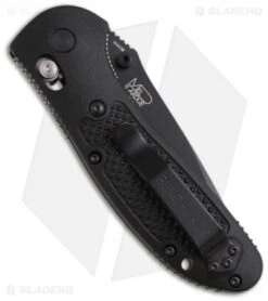 Benchmade Griptilian AXIS Lock Knife Black (3.45" Black) 551BK-S30V -Benchmade Shop benchmade griptilian 551bk back