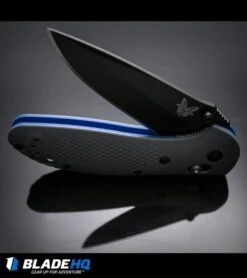 Benchmade Griptilian AXIS Lock Knife Gray/Blue G-10 (3.45" Black) 551BK-1 -Benchmade Shop benchmade griptilian grey blue black 551bk 1 BHQ 33709 dl 2