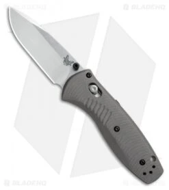 Benchmade Mini Barrage AXIS-Assist Knife Gray G-10 (2.91" Satin) 585-2