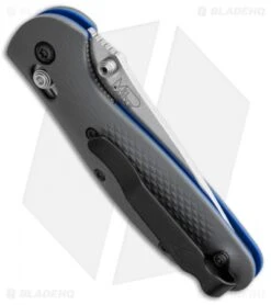Benchmade Mini Griptilian AXIS Lock Knife Gray/Blue G-10 (2.91" Satin) 556-1 7 Benchmade Mini Griptilian AXIS Lock Knife Gray/Blue G-10 (2.91" Satin) 556-1 -Benchmade Shop benchmade mini griptilian 556 1 side cm 1