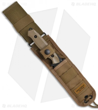 Benchmade Nimravus Fixed Blade Knife Sand (4.5" Black Serr) 140SBKSN 4 Benchmade Nimravus Fixed Blade Knife Sand (4.5" Black Serr) 140SBKSN - Image 2