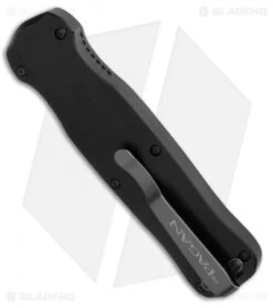 Benchmade Pagan D/E OTF Automatic Knife (3.96" Stonewash) 3320 -Benchmade Shop benchmade pagan 3320 side jm 1