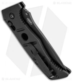 Benchmade 2750 Adamas Automatic Knife W/ Black Handle (3.82" Black Serr) 2750SBK -Benchmade Shop benchmade sibert auto adamas black plain 2750bk side 1